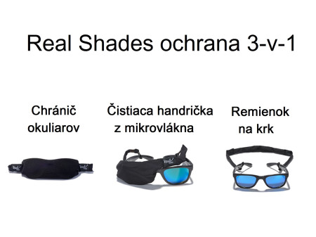 3v1 Mikrovláknová handrička, putko, kryt na slnečné okuliare