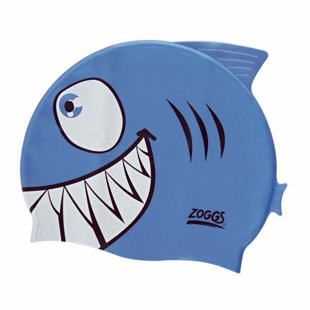 Detská silikónová plavecká čiapka ZOGGS Rybka-modrá