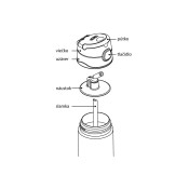 Detská termoska so slamkou FUNtainer 355ml® - Morská panna