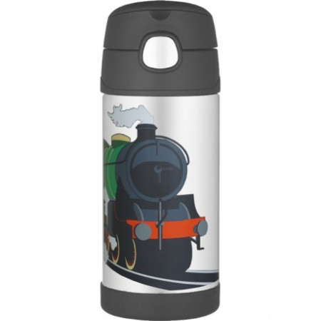 Detská termoska so slamkou FUNtainer 355ml® - Vlak