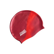Junior silikónová plavecká čiapka Zoggs Bordovo-červená