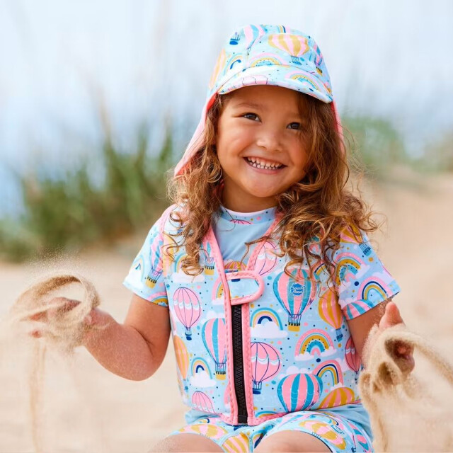 Plaveck&aacute; vesta Go Splash Swim Ružov&eacute; bal&oacute;niky