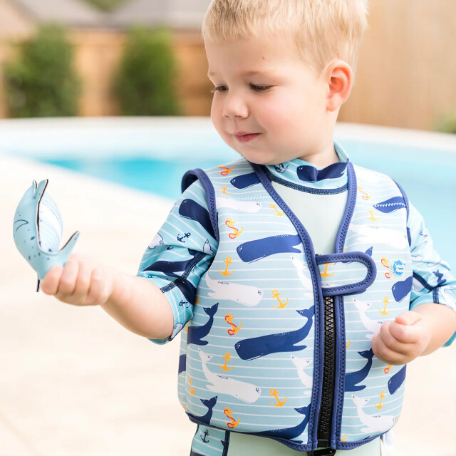 Plaveck&aacute; vesta s bezpečnostn&yacute;m popruhom Moby Splash