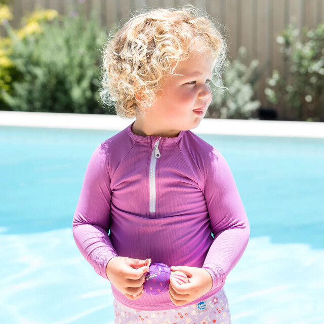 UV Tričko s dlh&yacute;m ruk&aacute;vom Fialov&aacute;