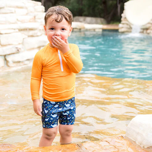 UV Tričko s dlh&yacute;m ruk&aacute;vom Oranžov&aacute;